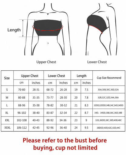 LiftLux Seamless Bandeau Bra 3-Pack – Black, Nude & White